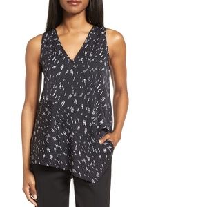 Asymmetrical Stretch Silk Top*